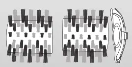 Ozito 18V Cordless Surface Brush PXSBS - Soft 2-Piece