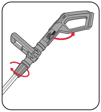 Ozito 18V Cordless Surface Brush PXSBS- Adjusting the Working Height