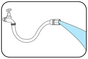 Ozito 18V Cordless Surface Brush PXSBS- Run water through