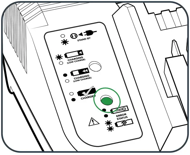 Ozito 18V Cordless Surface Brush PXSBS- The green LED