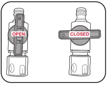 Ozito 18V Cordless Surface Brush PXSBS- Water Control Valve