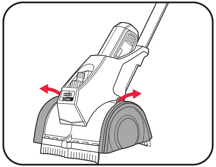Ozito 18V Cordless Surface Brush PXSBS- brush housing