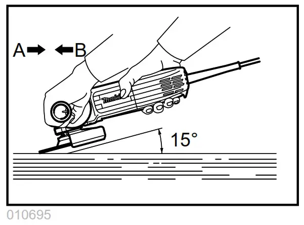 makita GA4034 Cordless Angle Grinder - fig 12