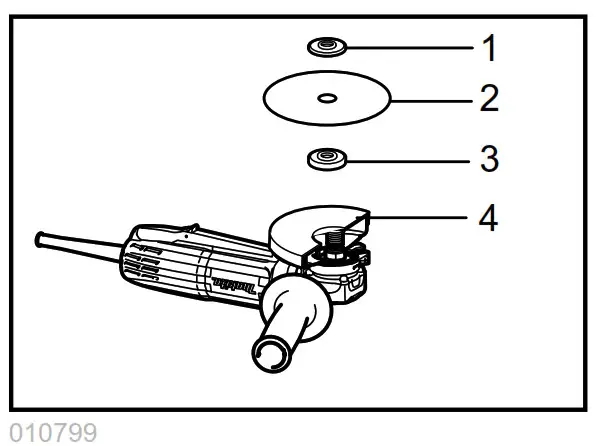 makita GA4034 Cordless Angle Grinder - fig 14