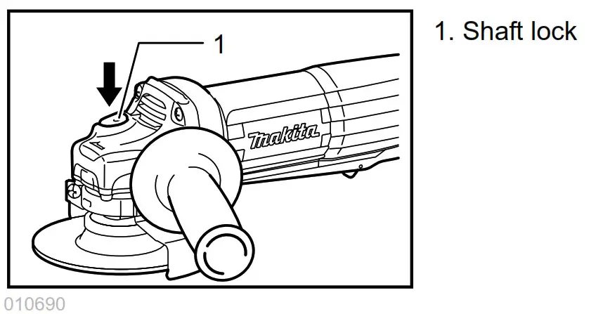 makita GA4034 Cordless Angle Grinder - fig 3