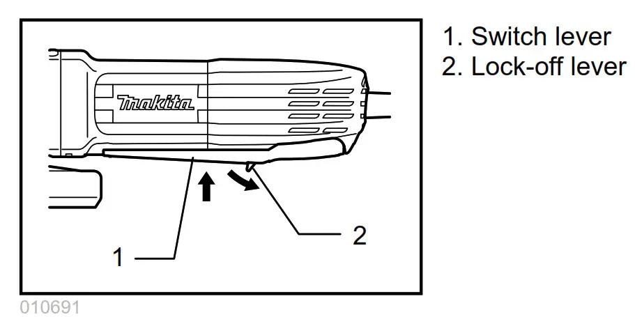 makita GA4034 Cordless Angle Grinder - fig 4