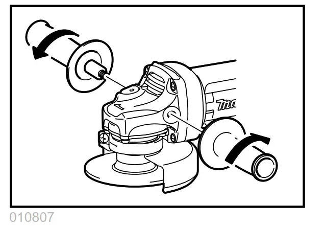 makita GA4034 Cordless Angle Grinder - fig 5