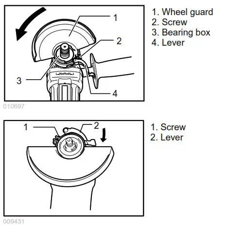 makita GA4034 Cordless Angle Grinder - fig 6