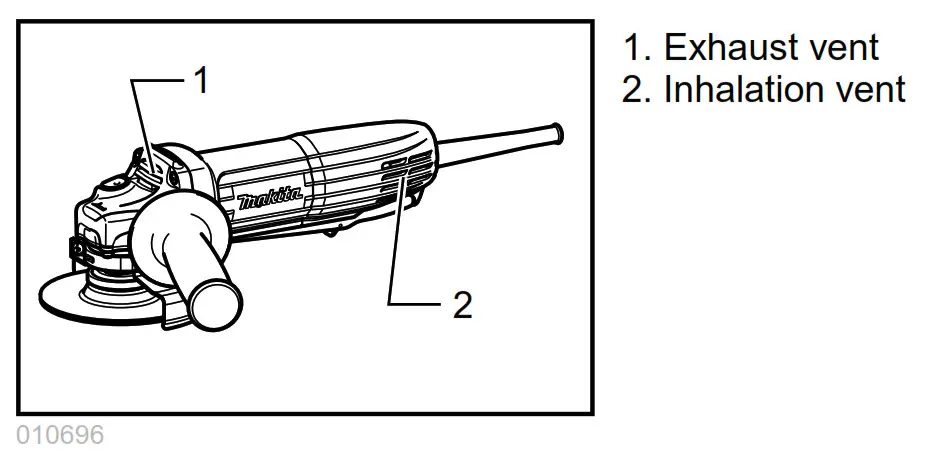 makita GA4034 Cordless Angle Grinder - fig10
