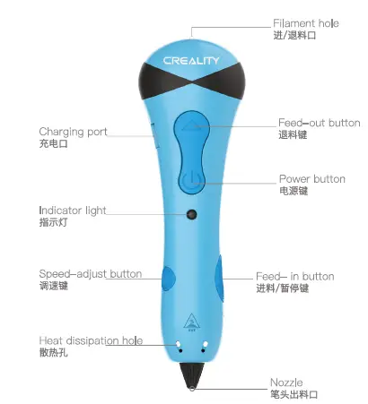 CREALITY-205443-3D-Printing-Pen-User-Manual-FIG-2