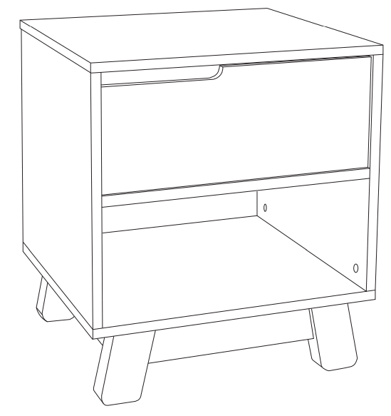 babyletto 4260 Hudson Nightstand with USB Port -