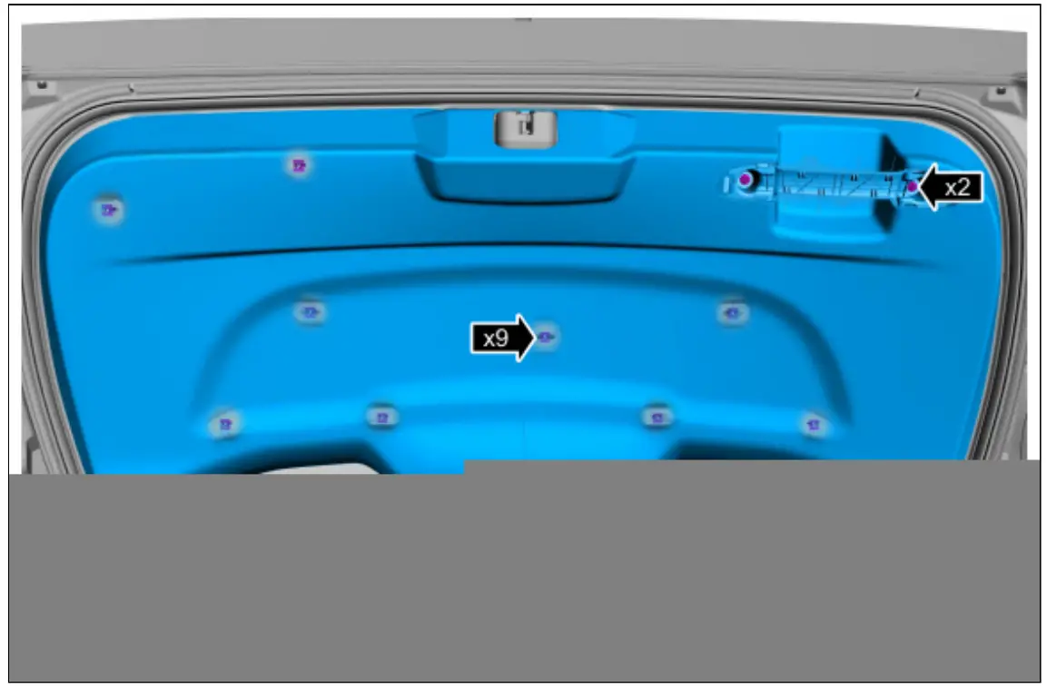 Ford 2019 MKC Liftgate Trim Panel fig 1