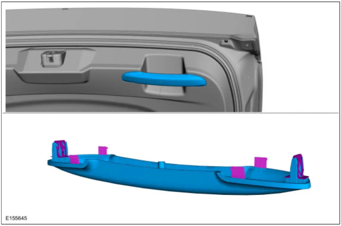 Ford 2019 MKC Liftgate Trim Panel fig 3