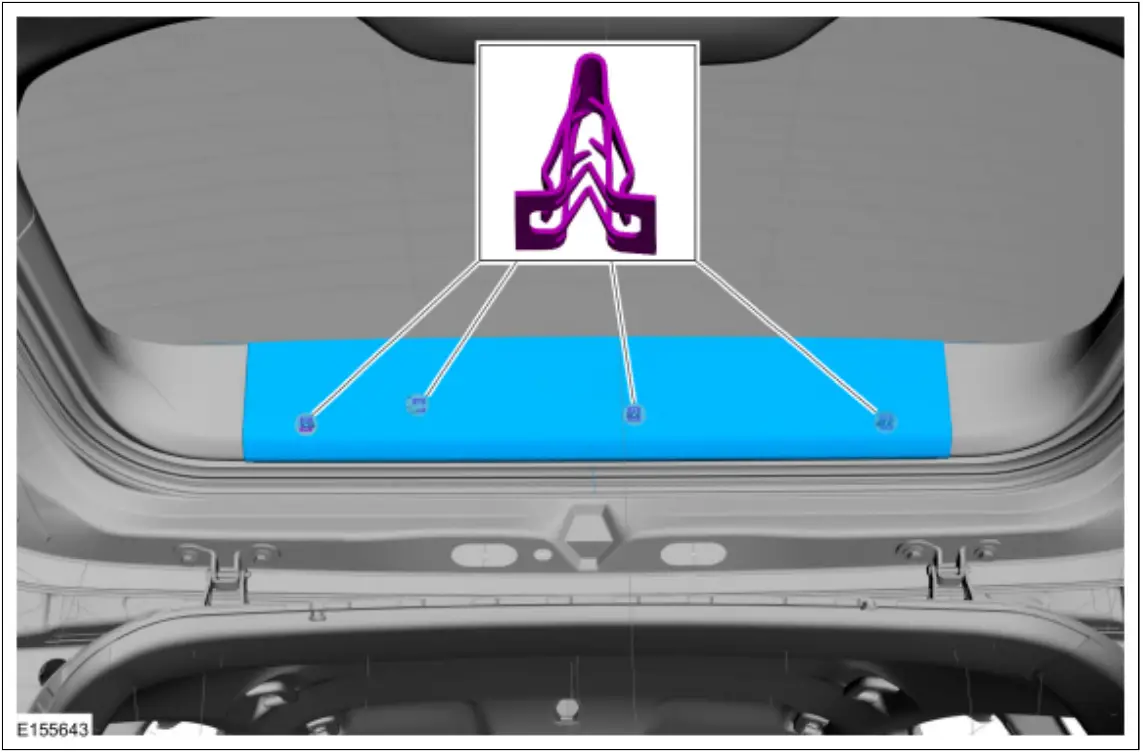 Ford 2019 MKC Liftgate Trim Panel fig 5