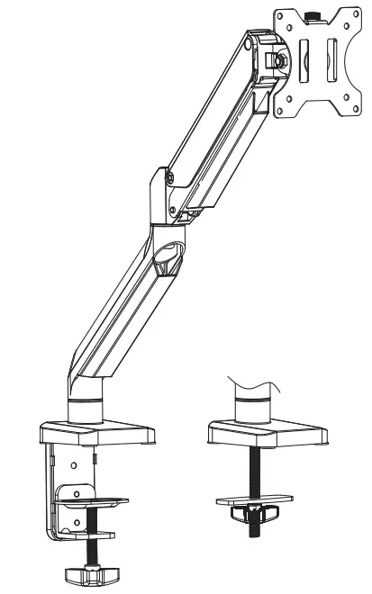 MOUNTUP MU0022 Single Monitor Counterbalance Desk Mount-