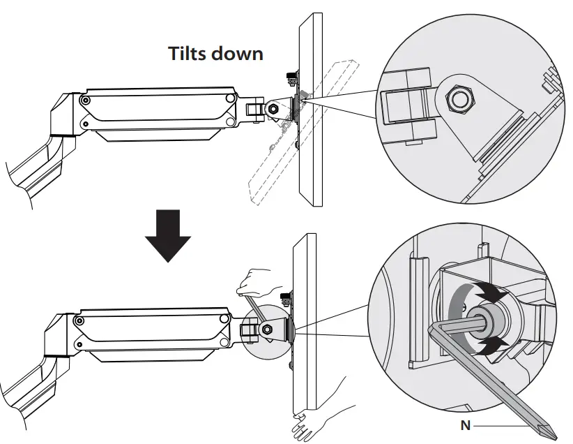 MOUNTUP MU0022 Single Monitor Counterbalance Desk Mount-fig10