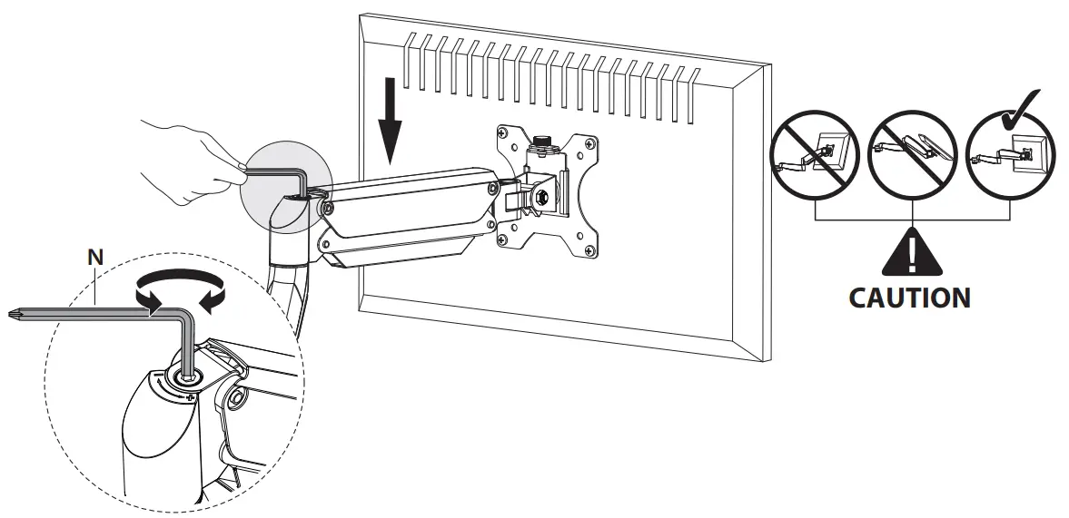 MOUNTUP MU0022 Single Monitor Counterbalance Desk Mount-fig11