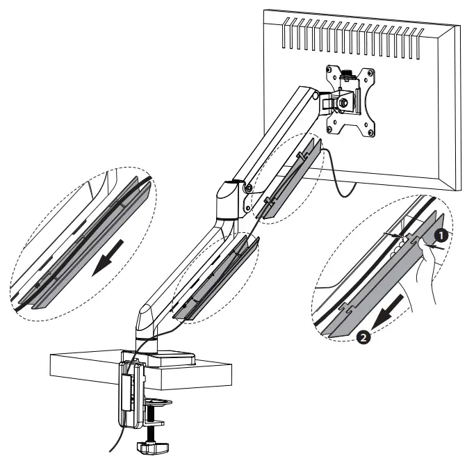 MOUNTUP MU0022 Single Monitor Counterbalance Desk Mount-fig14