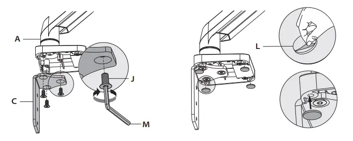 MOUNTUP MU0022 Single Monitor Counterbalance Desk Mount-fig2