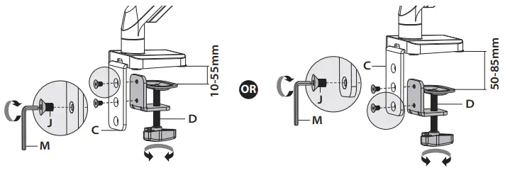 MOUNTUP MU0022 Single Monitor Counterbalance Desk Mount-fig3