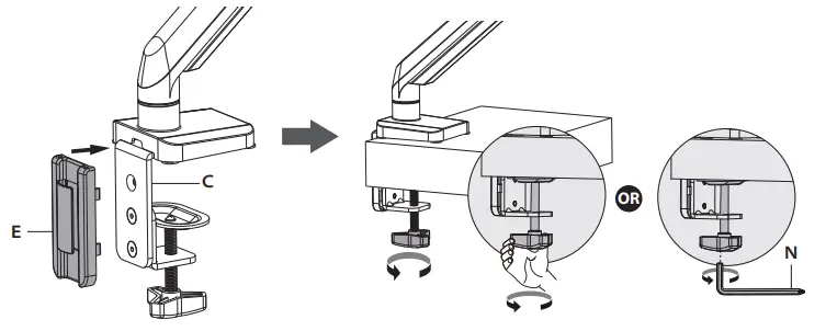 MOUNTUP MU0022 Single Monitor Counterbalance Desk Mount-fig4