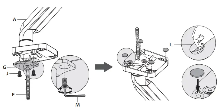 MOUNTUP MU0022 Single Monitor Counterbalance Desk Mount-fig5
