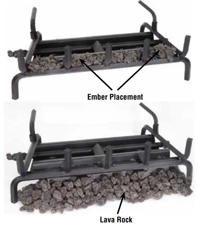 IHP DUALBURNER24N Vented Gas Log and Burner Set - fig 9