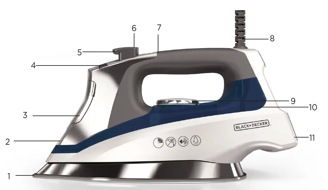 BLACK+DECKER-D3030-Allure-Professional-Steam-Iron-FIG-1