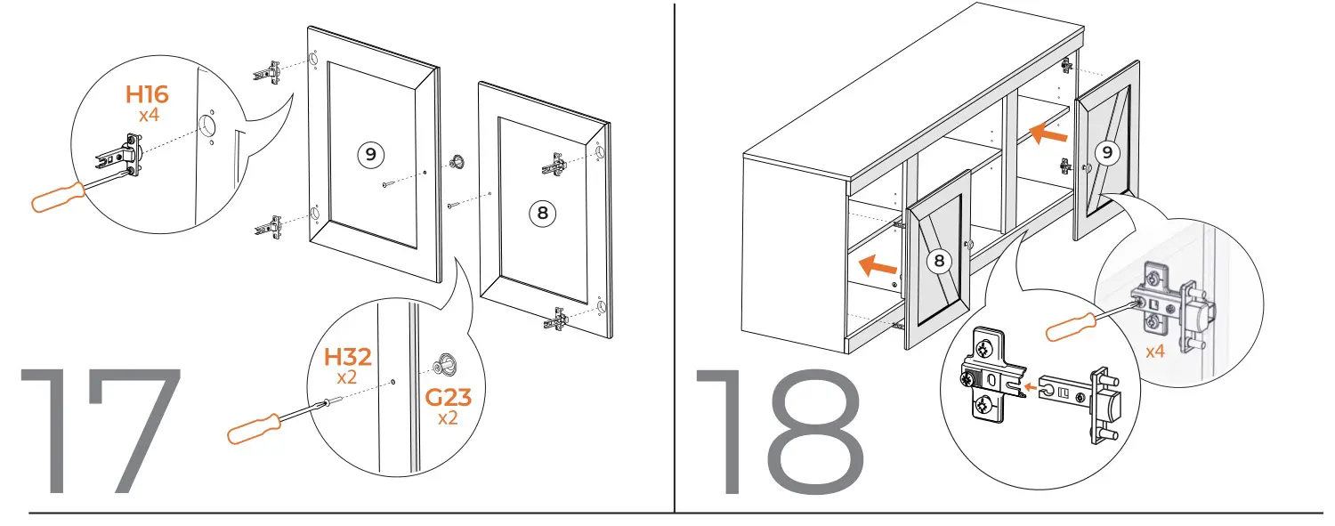 ASHLEY 10504588 TV Stand - Figure 17-18