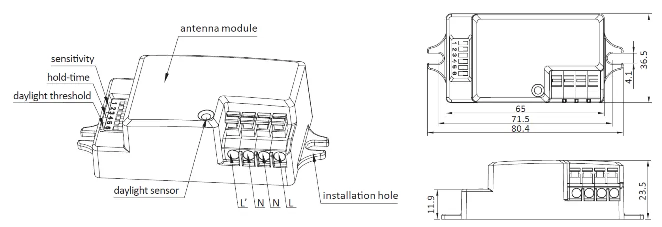 VIZULO 66712 Shell Basic LED Luminaire fig 12