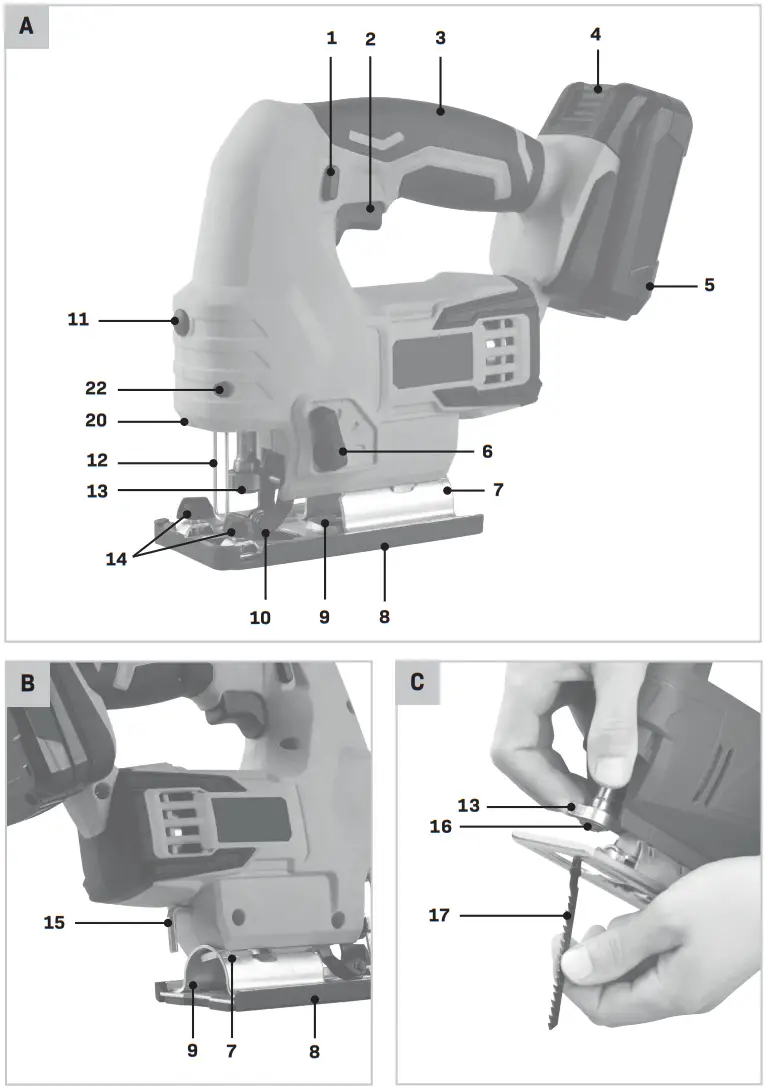 VONROC JS501DC Jig Saw - 1
