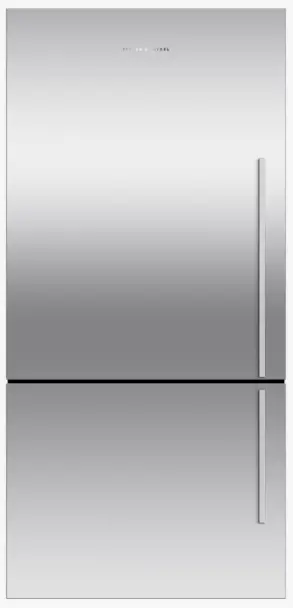 FISHER PAYKEL E522BLXFD5 Freestanding Refrigerator Freezer, 79cm, 494L