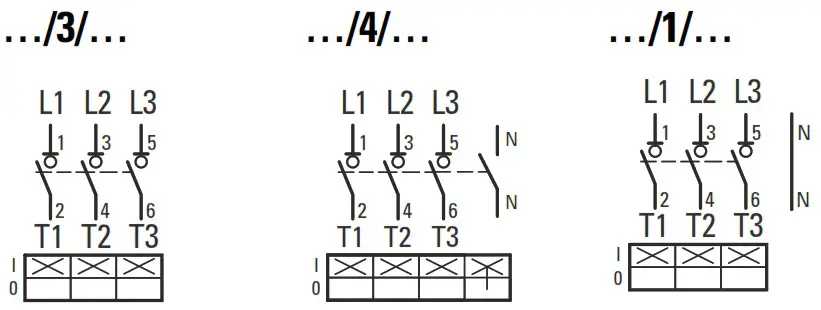 EATON DMM 40 4+SK Switch Disconnector - Connections