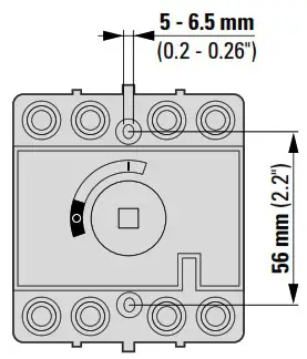 EATON DMM 40 4+SK Switch Disconnector - Dimensions 2