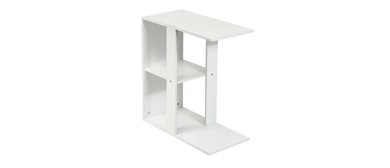 Angeles Home Hw63-8ck-994wh Wood Rectangle End Table 3-tier Side Table Installation Guide