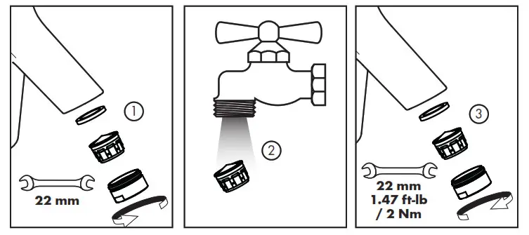 Hansgrohe 72200001 Talis S Chrome Horizontal Spray - Figure 21