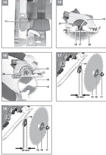 Einhell-TP-CS-18-190-Li-BL-Cordless-Handheld-Circular Saw-4