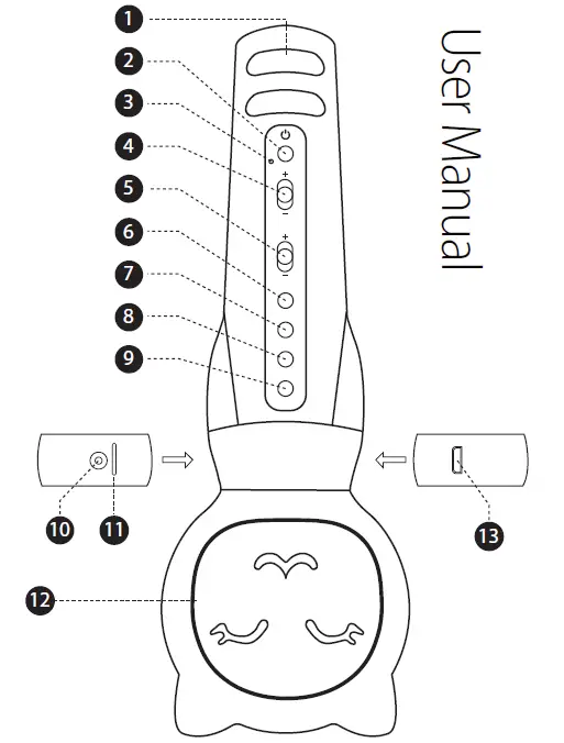 myFirst Voice Blue Portable Microphone & Wireless Speaker 1