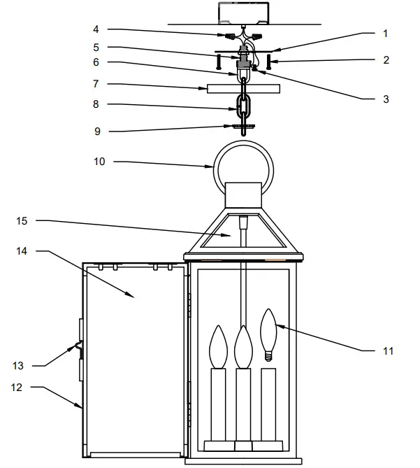 TROY LIGHTING SANDERS F2749 Outdoor Hanging Lantern fig 1