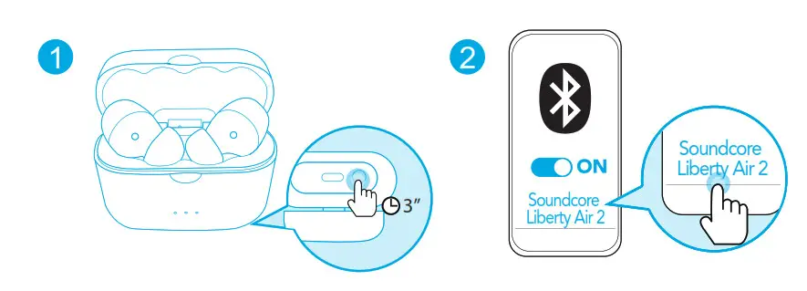 Soundcore Liberty Air 2 Wireless Earbuds - Bluetooth Pairing with your Device 3