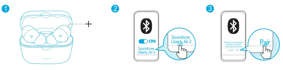Soundcore Liberty Air 2 Wireless Earbuds - Bluetooth Pairing with your Device