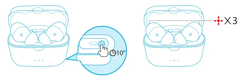 Soundcore Liberty Air 2 Wireless Earbuds - Keep the charging case open