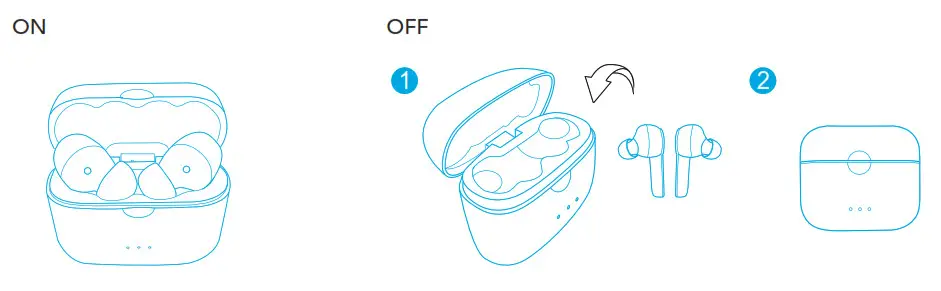 Soundcore Liberty Air 2 Wireless Earbuds - Powering On-Off