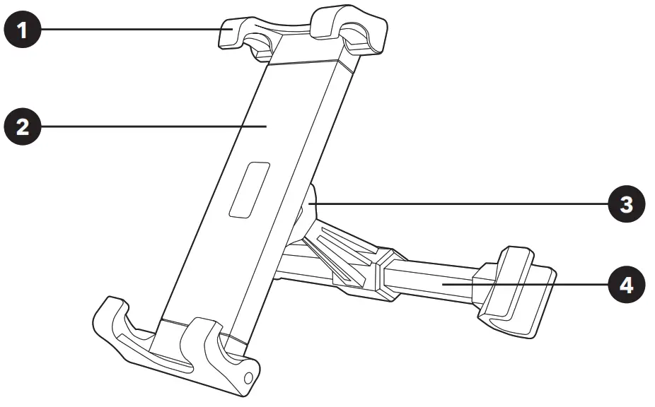 alza power APW-THFCCM01B Mechanical Headrest Mount - 1