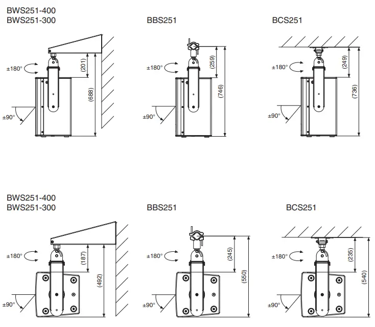 YAMAHA U-BRACKET UB-DXRDHR10 - DHR10, CHR10