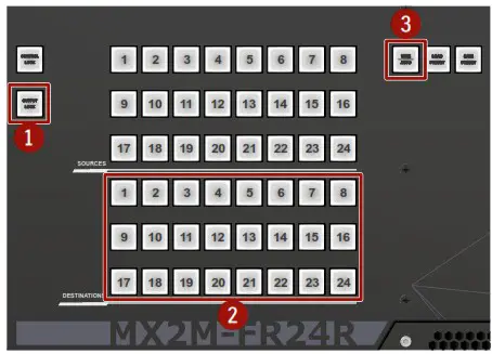 LIGHTWARE MX2M Series Modular 24x24 4K Hybrid Matrix Switcher - Connection change 2