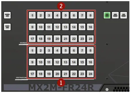 LIGHTWARE MX2M Series Modular 24x24 4K Hybrid Matrix Switcher - Connection change 3