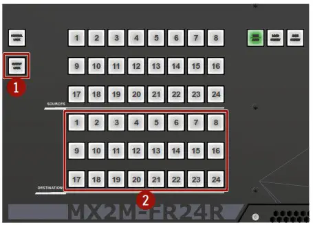LIGHTWARE MX2M Series Modular 24x24 4K Hybrid Matrix Switcher - Connection change 4
