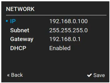 LIGHTWARE MX2M Series Modular 24x24 4K Hybrid Matrix Switcher - Front Panel Operation 3