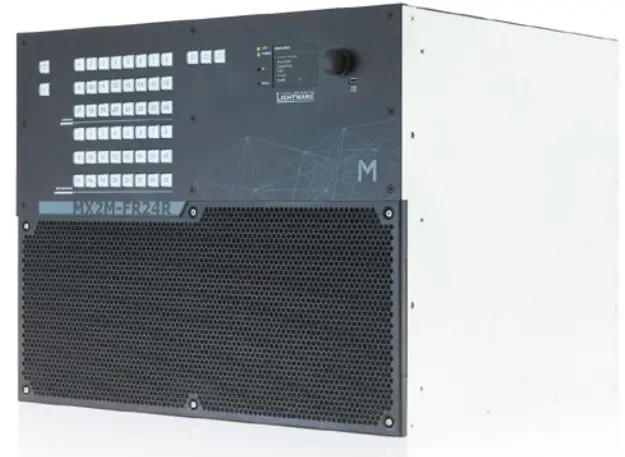 LIGHTWARE MX2M Series Modular 24x24 4K Hybrid Matrix Switcher - cover